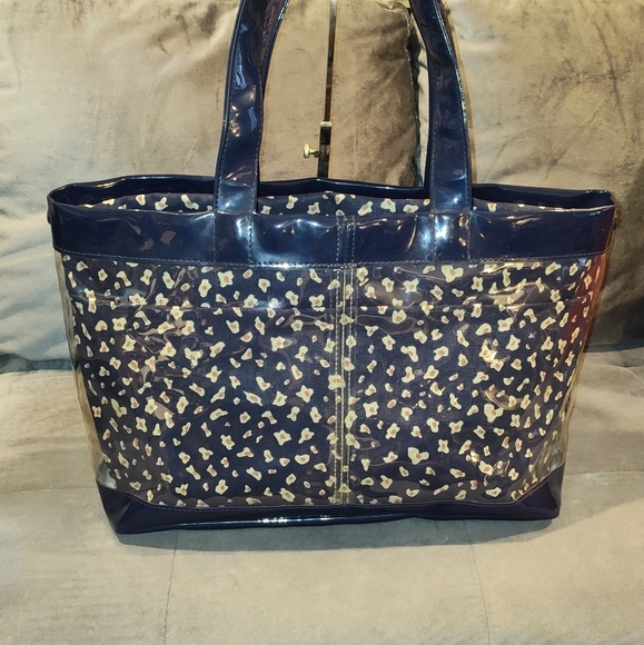 See by Chloe Navy and Beige Vinyl Tote - Picture 11 of 16